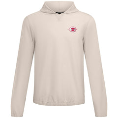 Cincinnati Reds Levelwear Action Insignia 2.0 Pullover Hoodie - Khaki