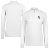 San Diego Padres Levelwear Women's Power Insignia 2.0 Quarter-Zip Pullover Top - White