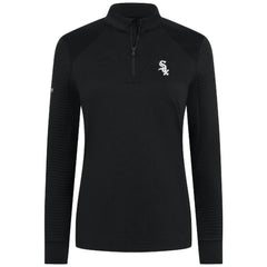 Chicago White Sox Levelwear Women's Power Insignia 2.0 Quarter-Zip Pullover Top - Black