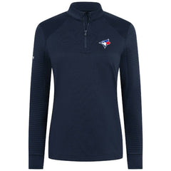 Toronto Blue Jays Levelwear Women's Power Insignia 2.0 Quarter-Zip Pullover Top - Navy