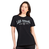 Las Vegas Raiders G-III 4Her by Carl Banks Women's Super-Slim Lightweight Winning Crew T-Shirt - Black for sale