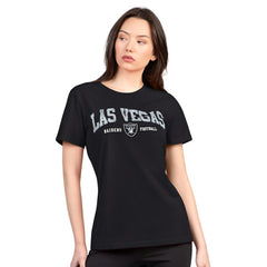 Las Vegas Raiders G-III 4Her by Carl Banks Women's Super-Slim Lightweight Winning Crew T-Shirt - Black for sale