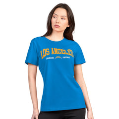 Los Angeles Chargers G-III 4Her by Carl Banks Women's Super-Slim Lightweight Winning Crew T-Shirt - Powder Blue online