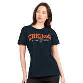 Chicago Bears G-III 4Her by Carl Banks Women's Super-Slim Lightweight Winning Crew T-Shirt - Navy online