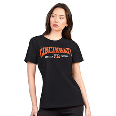 Cincinnati Bengals G-III 4Her by Carl Banks Women's Super-Slim Lightweight Winning Crew T-Shirt - Black discount