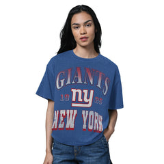 New York Giants Starter Women's Oversized Hall of Fame T-Shirt - Heather Royal online