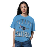 Tennessee Titans Starter Women's Oversized Hall of Fame T-Shirt - Light Blue online