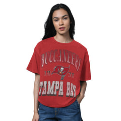 Tampa Bay Buccaneers Starter Women's Oversized Hall of Fame T-Shirt - Heather Red online