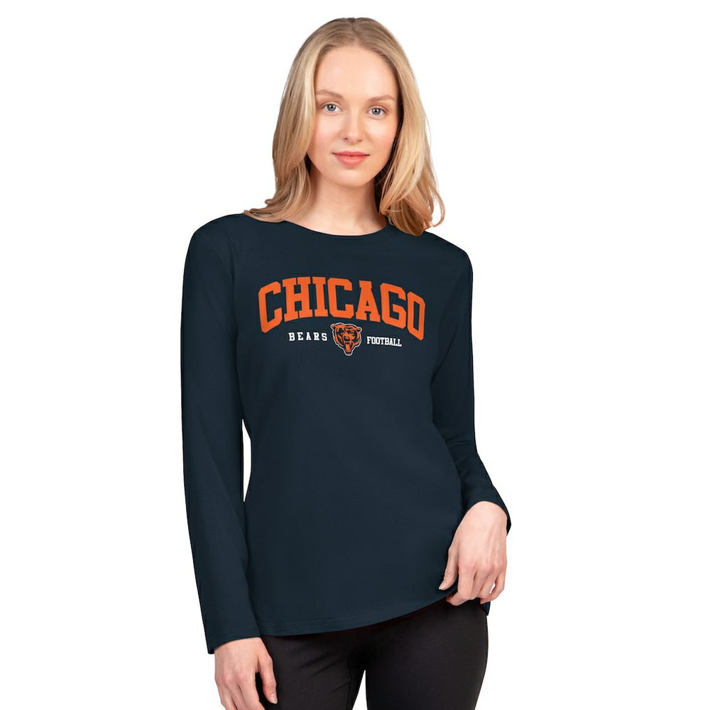 Chicago Bears G-III 4Her by Carl Banks Women's Best Play Long Sleeve T-Shirt - Navy discount