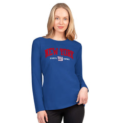 New York Giants G-III 4Her by Carl Banks Women's Best Play Long Sleeve T-Shirt - Royal for sale