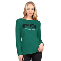 New York Jets G-III 4Her by Carl Banks Women's Best Play Long Sleeve T-Shirt - Green discount