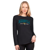 Jacksonville Jaguars G-III 4Her by Carl Banks Women's Best Play Long Sleeve T-Shirt - Black sale