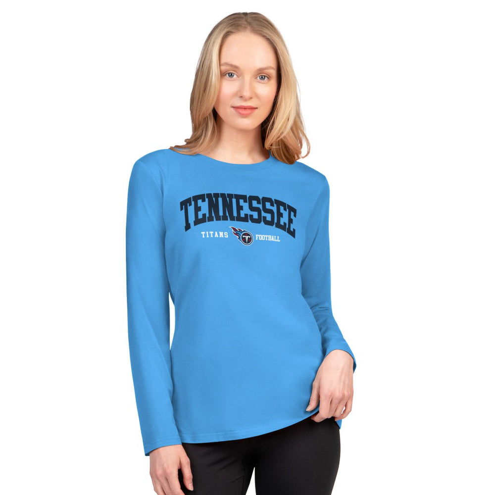 Tennessee Titans G-III 4Her by Carl Banks Women's Best Play Long Sleeve T-Shirt - Light Blue on sale