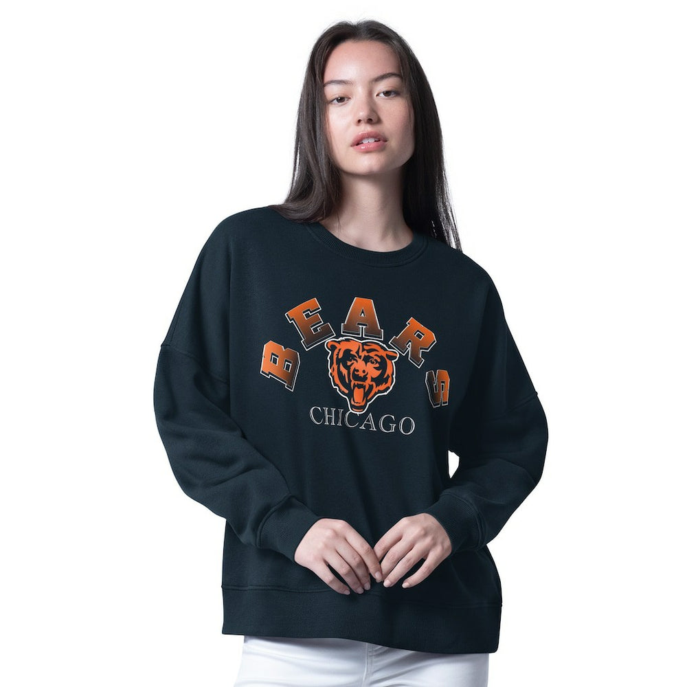 Chicago Bears G-III 4Her by Carl Banks Women's Oversized Feud Sweatshirt - Navy sale