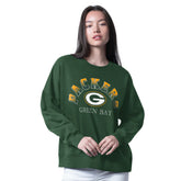 Green Bay Packers G-III 4Her by Carl Banks Women's Oversized Feud Sweatshirt - Green discount
