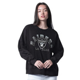 Las Vegas Raiders G-III 4Her by Carl Banks Women's Oversized Feud Sweatshirt - Black for sale
