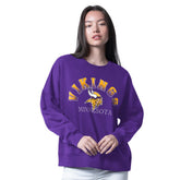 Minnesota Vikings G-III 4Her by Carl Banks Women's Oversized Feud Sweatshirt - Purple on sale