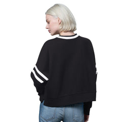 Indianapolis Colts Starter Women's Rally Drop Shoulder Cropped Sweatshirt - Black on sale