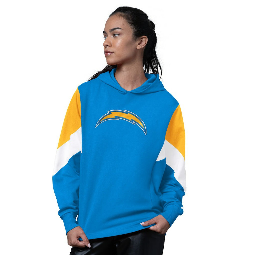 Los Angeles Chargers Starter Women's Scrimmage Hoodie - Powder Blue discount