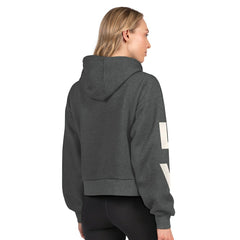 Las Vegas Raiders Starter Women's Star Player Cropped Fleece Pullover Hoodie - Heather Charcoal cheap