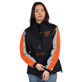 Chicago Bears Starter Women's Thursday Night Gridiron Half-Zip Jacket - Black/Orange outlet