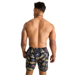 Pittsburgh Steelers Chubbies The Neon 5.5" Classic Lined Swim Trunks - Black on sale