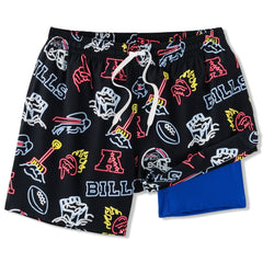 Buffalo Bills Chubbies The Neon 5.5" Classic Lined Swim Trunks - Black sale