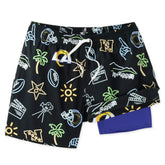 Los Angeles Rams Chubbies The Neon 5.5" Classic Lined Swim Trunks - Black outlet