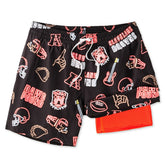Cleveland Browns Chubbies The Neon 5.5" Classic Lined Swim Trunks - Brown sale