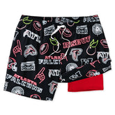 Atlanta Falcons Chubbies The Neon 5.5" Classic Lined Swim Trunks - Black online