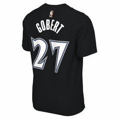 Rudy Gobert Minnesota Timberwolves Unisex Name & Number T-Shirt - Classic Edition - Black | Nike for sale