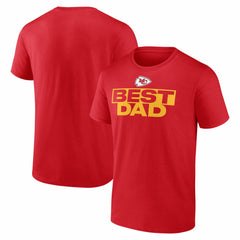 Kansas City Chiefs Best Dad Father's Day T-Shirt - Red sale
