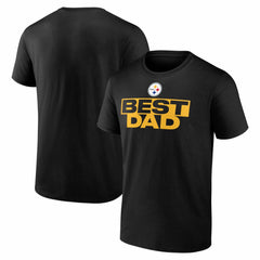 Pittsburgh Steelers Best Dad Father's Day T-Shirt - Black for sale