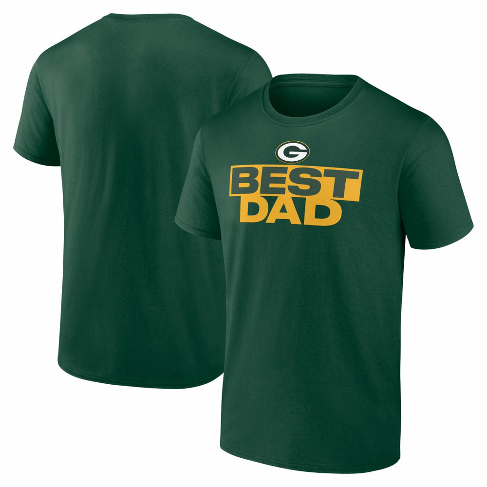 Green Bay Packers Best Dad Father's Day T-Shirt - Green for sale