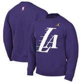 Los Angeles Lakers Jordan Brand Statement Edition Sweatshirt - Purple sale