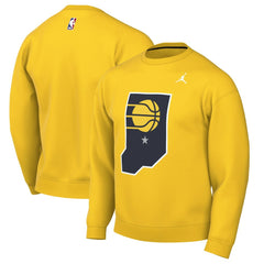 Indiana Pacers Jordan Brand Statement Edition Sweatshirt - Gold sale