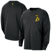 Los Angeles Lakers 2025/26 City Edition Remix Essential Logo Long Sleeve T-Shirt - Black | Nike cheap