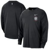 Brooklyn Nets 2025/26 City Edition Remix Essential Logo Long Sleeve T-Shirt - Black | Nike online