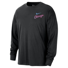 Chicago Bulls 2025/26 City Edition Remix Essential Logo Long Sleeve T-Shirt sale - Black | Nike for sale