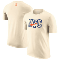 New York Knicks 2025/26 City Edition Remix Essential Logo T-Shirt - Natural | Nike outlet