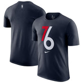 Philadelphia 76ers 2025/26 City Edition Remix Essential Logo T-Shirt - Navy | Nike cheap