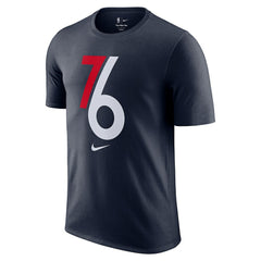 Philadelphia 76ers 2025/26 City Edition Remix Essential Logo T-Shirt - Navy | Nike cheap