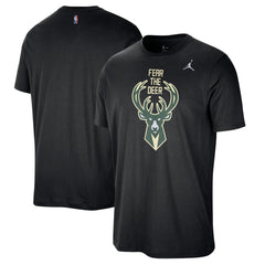 Milwaukee Bucks Jordan Brand Statement Edition Essential T-Shirt - Black cheap