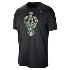 Milwaukee Bucks Jordan Brand Statement Edition Essential T-Shirt - Black cheap
