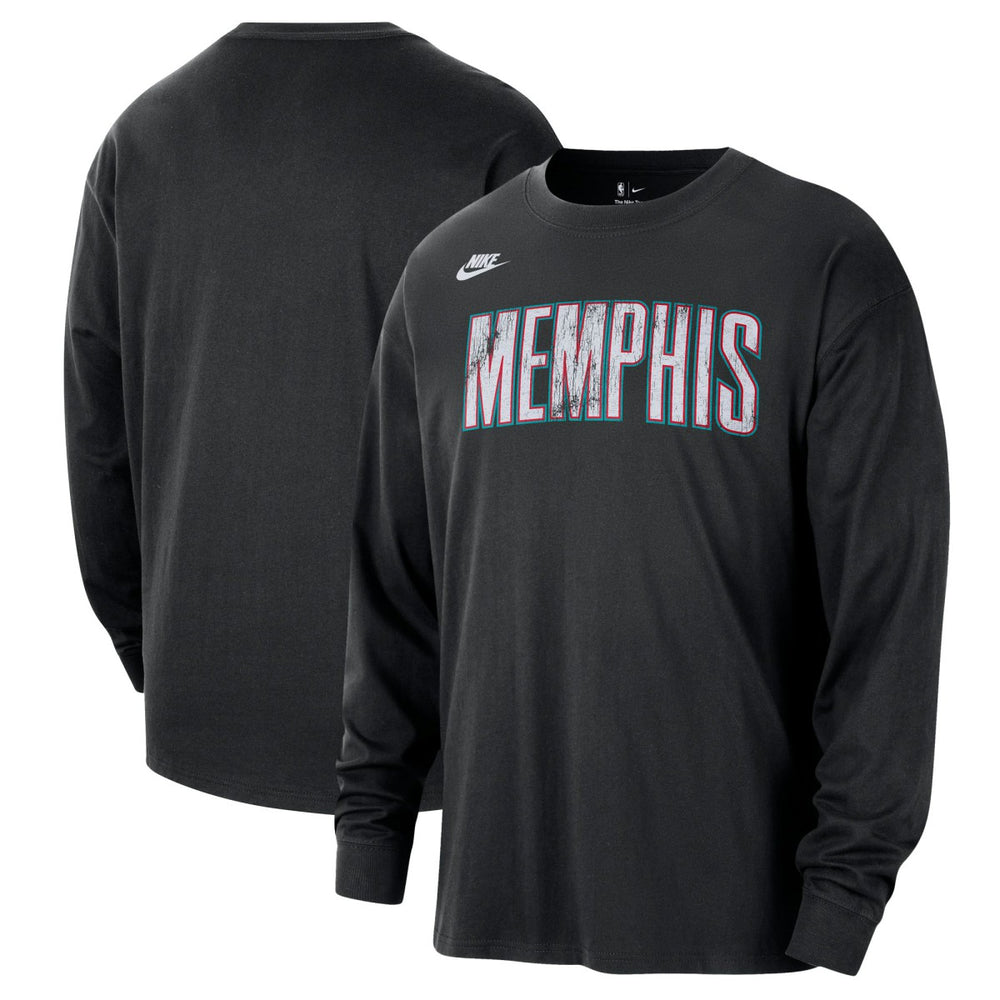 Memphis Grizzlies Unisex Classic Edition Hardwood Classics Essential Logo Long Sleeve T-Shirt - Black | Nike online
