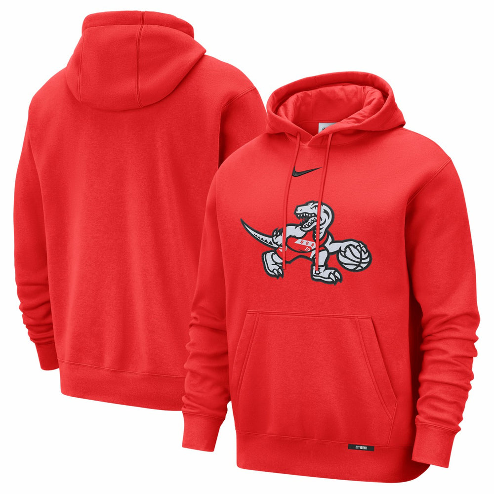 Toronto Raptors 2025/26 City Edition Essential Logo Remix Hoodie - Red | Nike sale