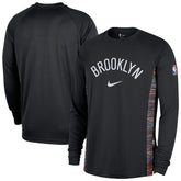 Brooklyn Nets 2025/26 City Edition Authentic Pregame Dri-FIT Long Sleeve Shooting T-Shirt - Black | Nike discount