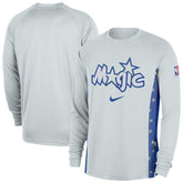 Orlando Magic 2025/26 City Edition Authentic Pregame Dri-FIT Long Sleeve Shooting T-Shirt - Silver | Nike for sale