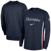 Philadelphia 76ers 2025/26 City Edition Authentic Pregame Dri-FIT Long Sleeve Shooting T-Shirt - Navy | Nike discount