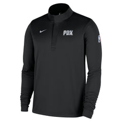 Portland Trail Blazers 2025/26 City Edition Remix Authentic Coaches Dri-FIT Half-Zip Top - Black | Nike shop